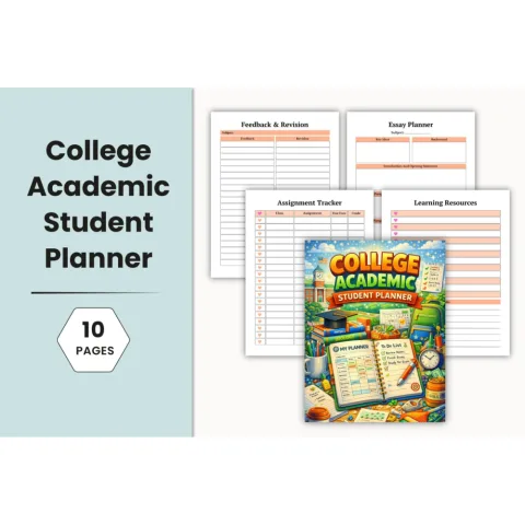 College Academic Student Planner