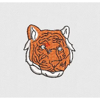 Tiger Embroidery Design