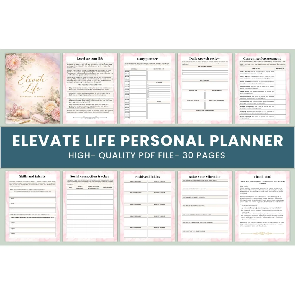 Elevate Life Personal Planner