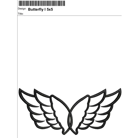 Butterfly I Embroidery Design