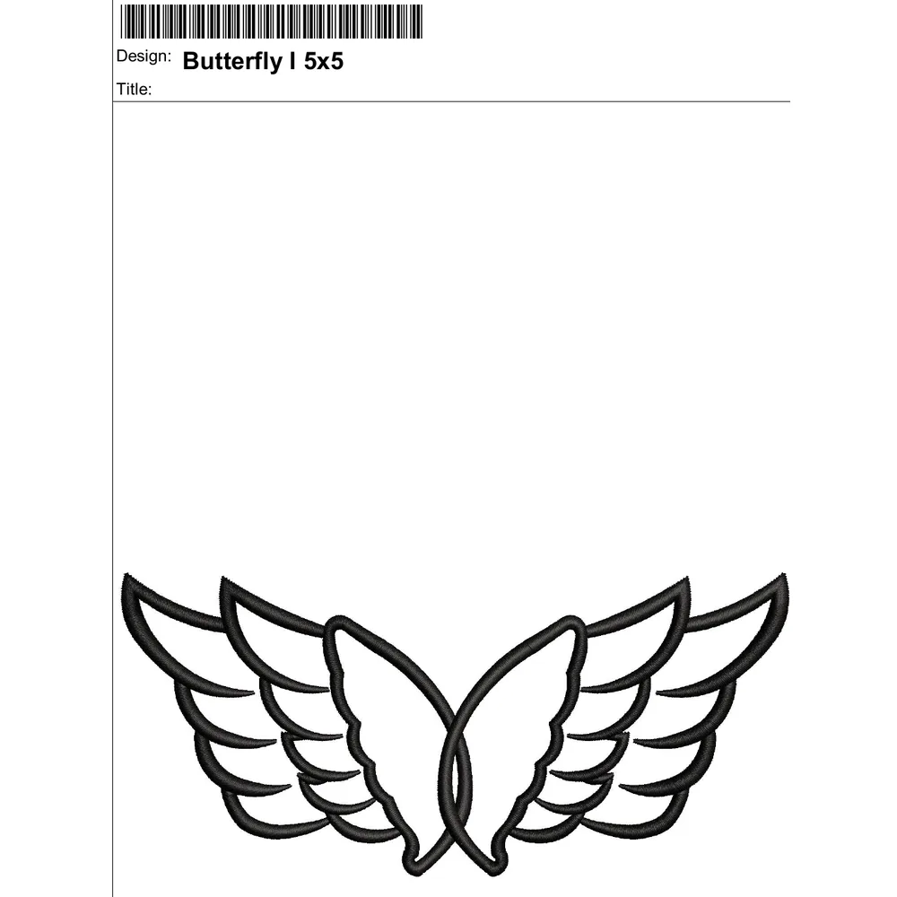 Butterfly I Embroidery Design