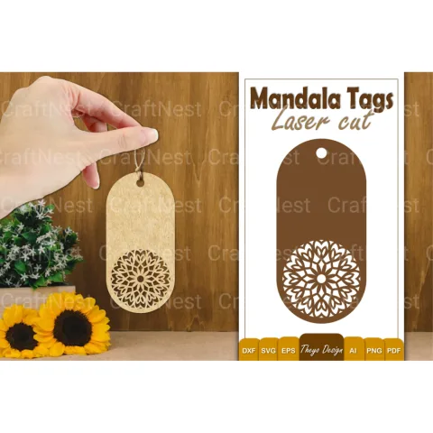 Mandala Tags SVG Bundle Collection