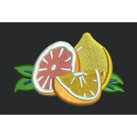 Citrus Medley Mascot Embroidery Design