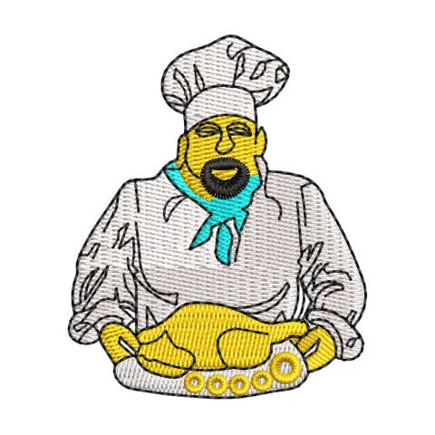 Cheaf Meal Embroidery Design