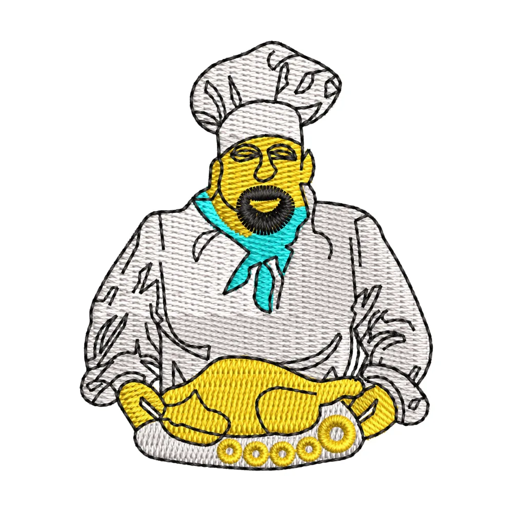 Cheaf Meal Embroidery Design
