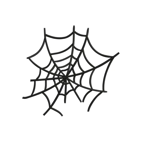 Spider Cobweb Embroidery Design