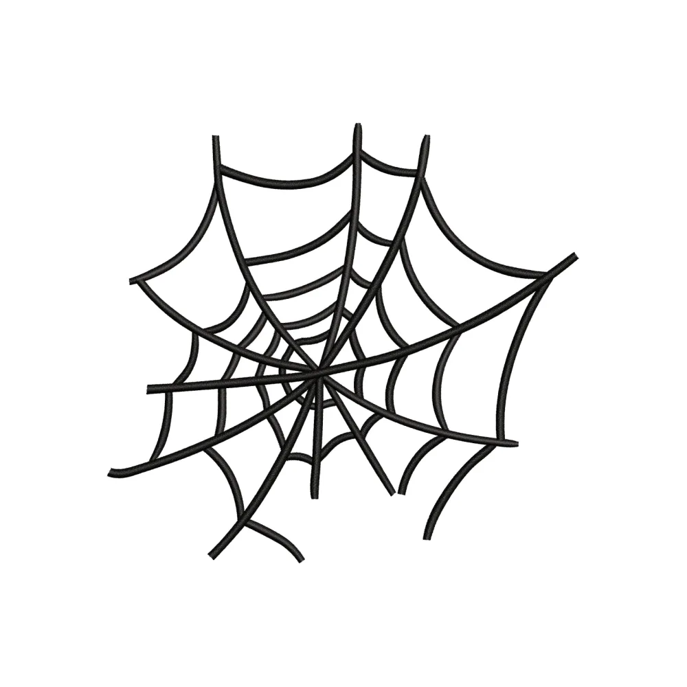 Spider Cobweb Embroidery Design