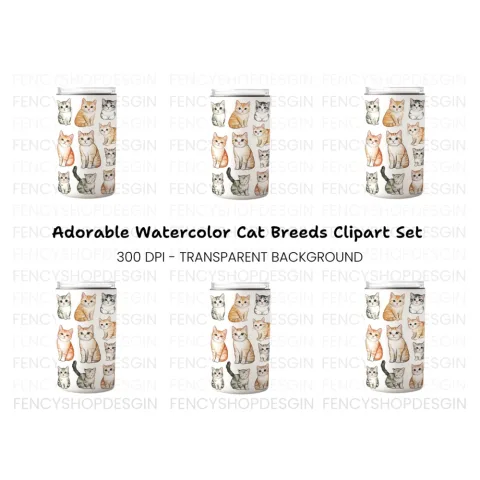 Adorable Kitten Clipart Bundle