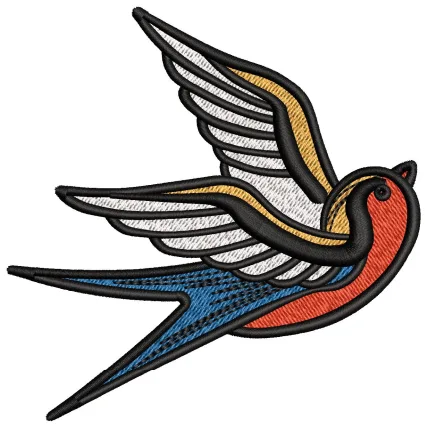 Sparrow Embroidery Design