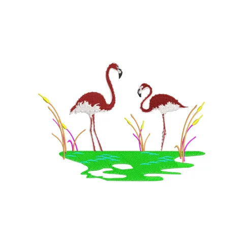 Long Legs Bird Embroidery Design