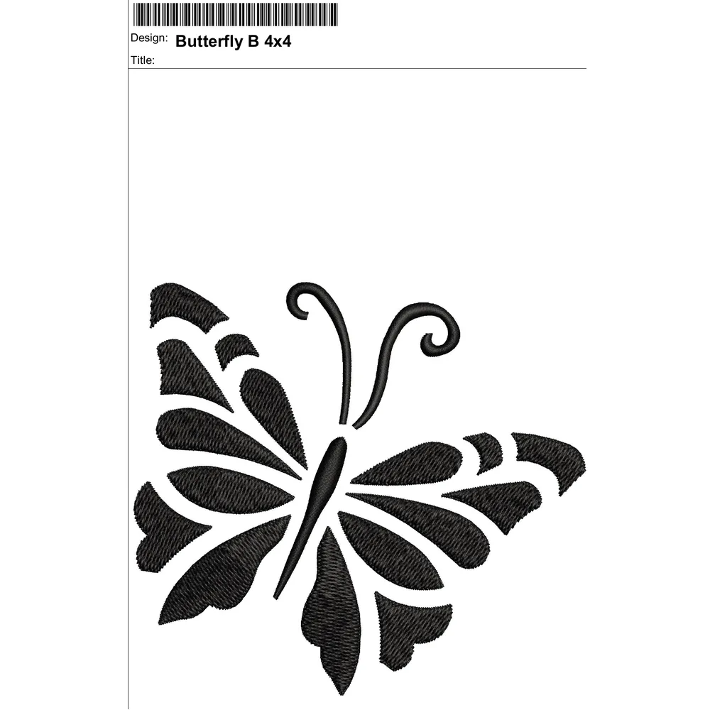 Butterfly Embroidery Design