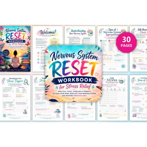 Nervous System Reset For Stress Relief Workbook