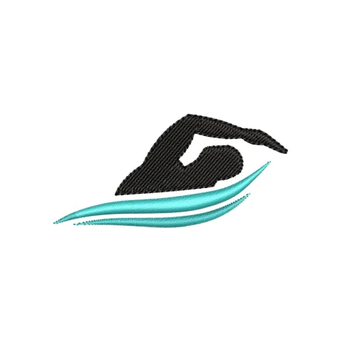 Swimmer Embroidery Design