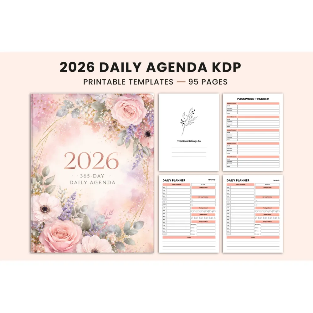 Daily Agenda Planner - 01397