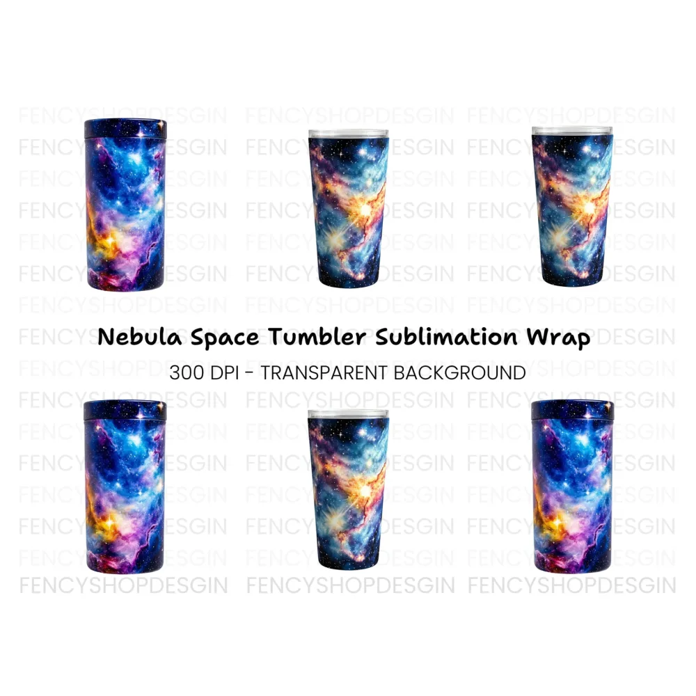 Galaxy Tumbler Clipart Bundle