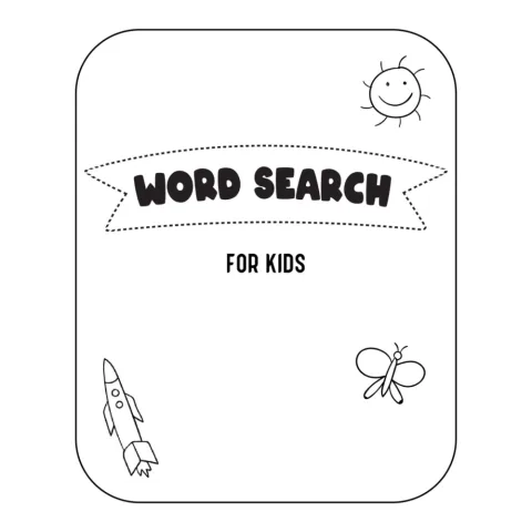 Word Search Activity Book for Kids