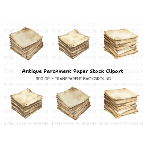 Vintage Stacks Clipart Bundle
