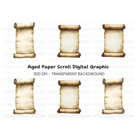 Vintage Scroll Clipart Bundle