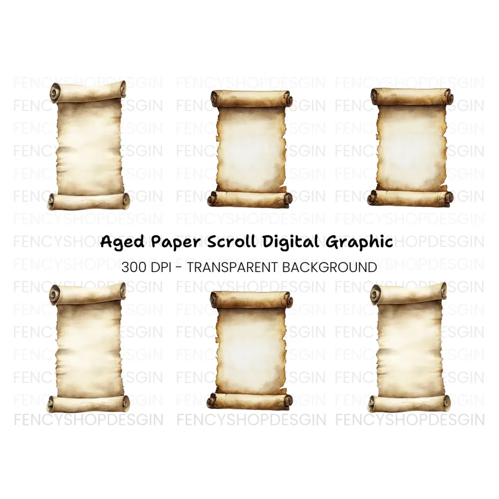 Vintage Scroll Clipart Bundle