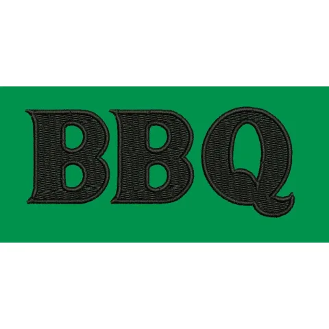 Bold Block Lettering Embroidery Design