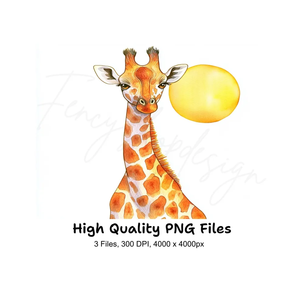 Giraffe Clipart Bundle