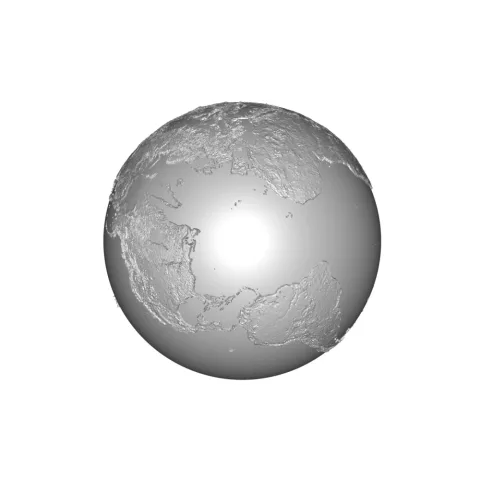 Earth Lamp 3D Print STL File