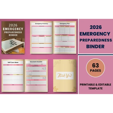EREPLACEncy Preparedness Binder Planner