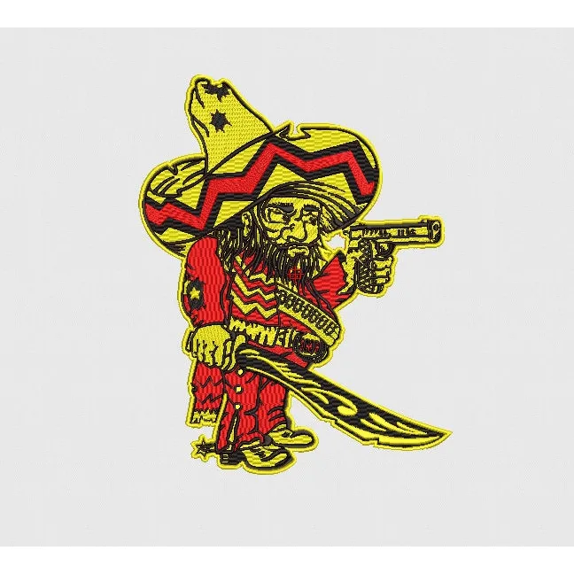 Cowboy Embroidery Design