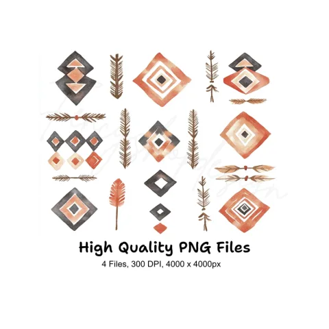 Southwestern Geometric Clipart Bundle