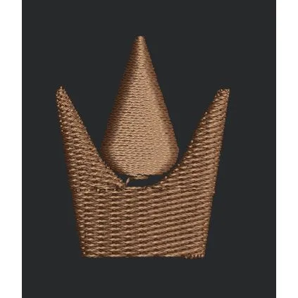 Minimalist Crown Embroidery Design