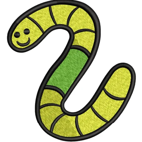 Snak Baby Embroidery Design