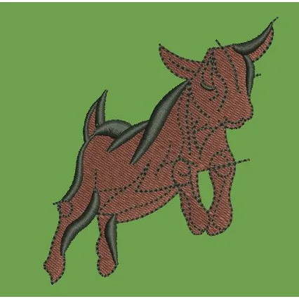 Goat Embroidery Design