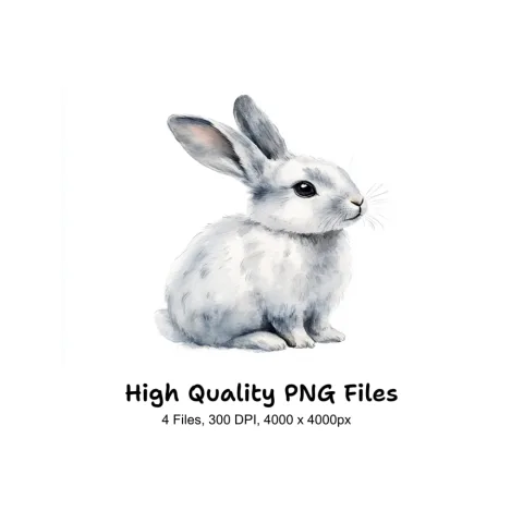 Charming Baby Bunny Clipart Bundle