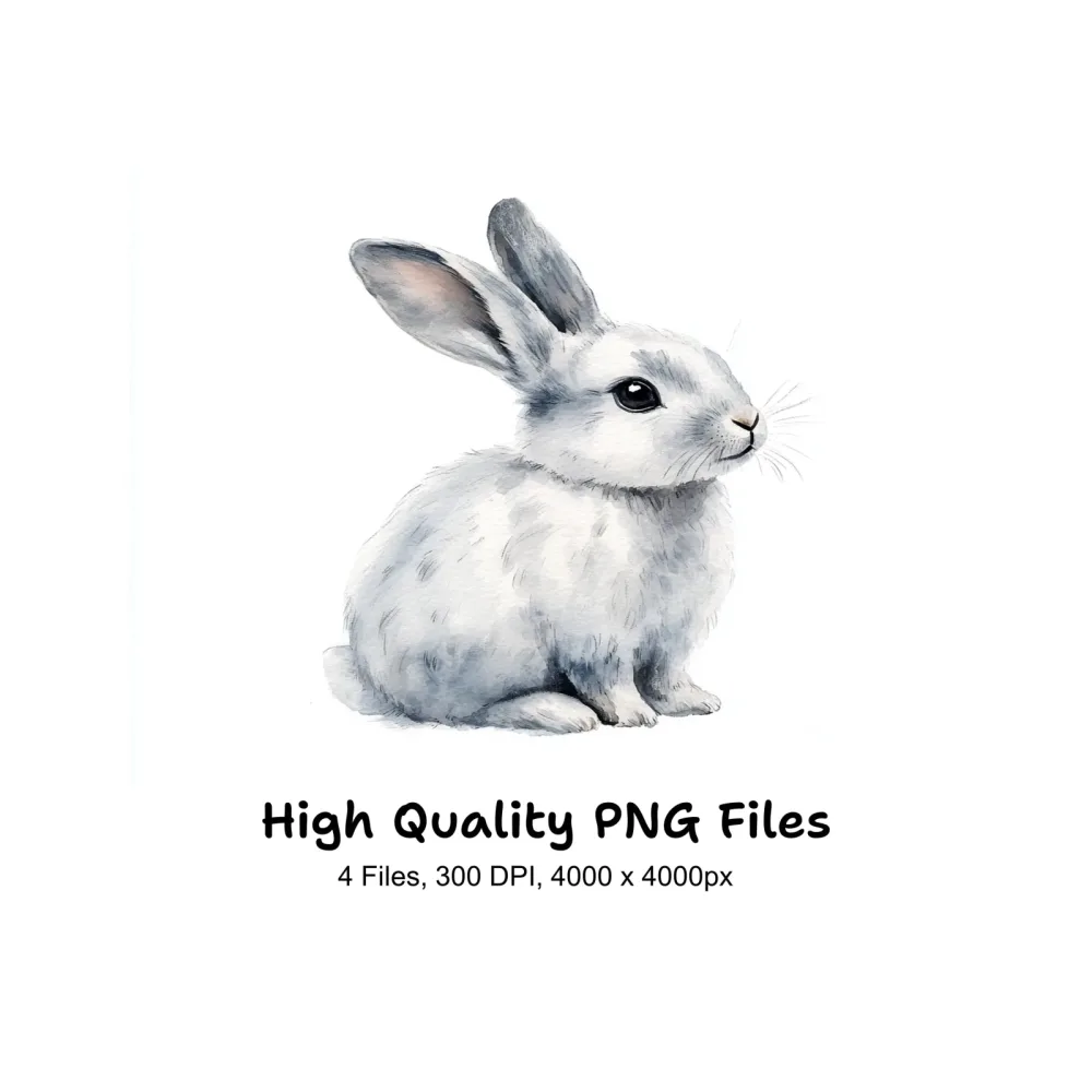 Charming Baby Bunny Clipart Bundle