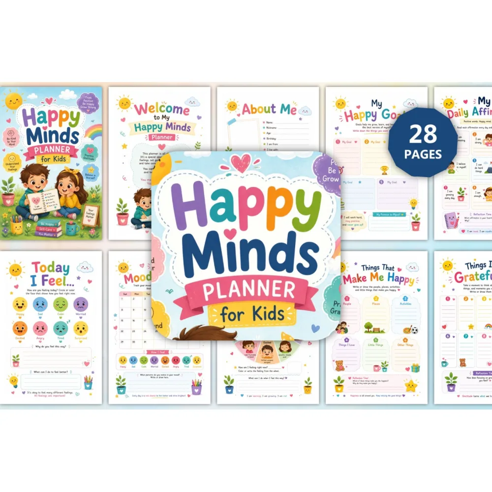 Happy Minds For Kids Planner