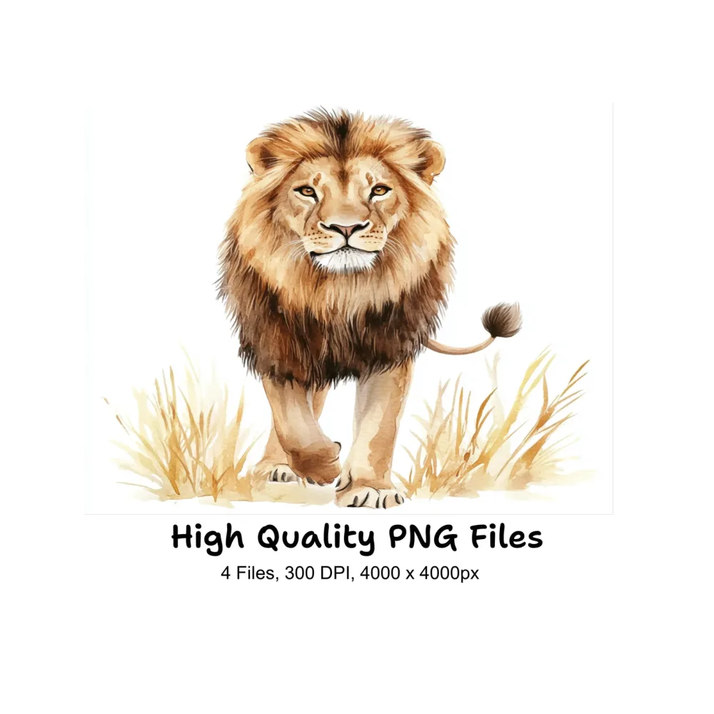 Majestic Lion Clipart Bundle