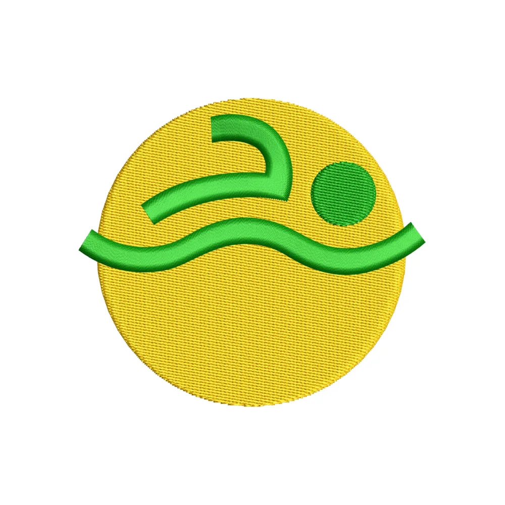Swimming Embroidery Design