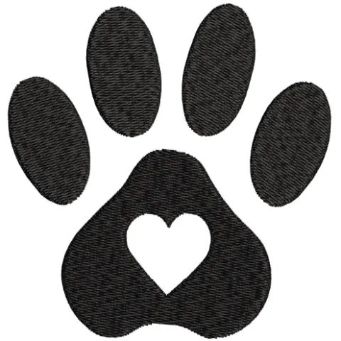 Paw Embroidery Design
