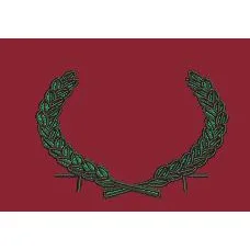 Crimson Laurel Embroidery Design