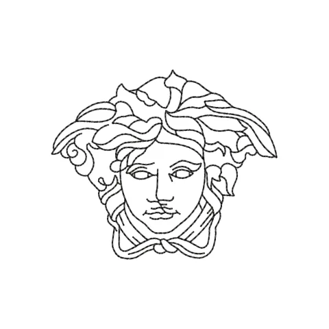 Women Head Embroidery Design