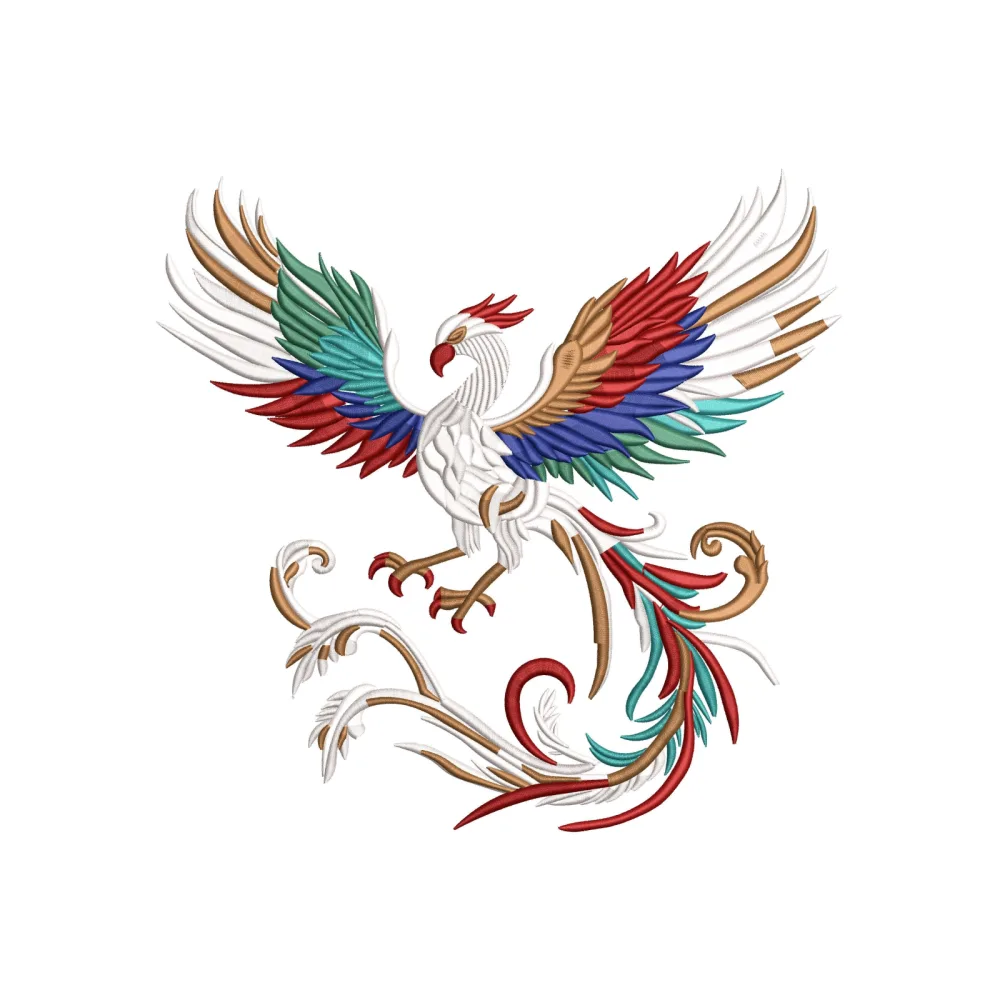 Bird Beauty Embroidery Design