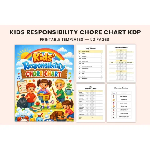 Kids Responsibility Chore Chart Planner
