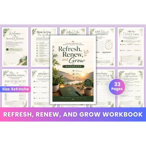 Refresh Renew And Grow Workbook