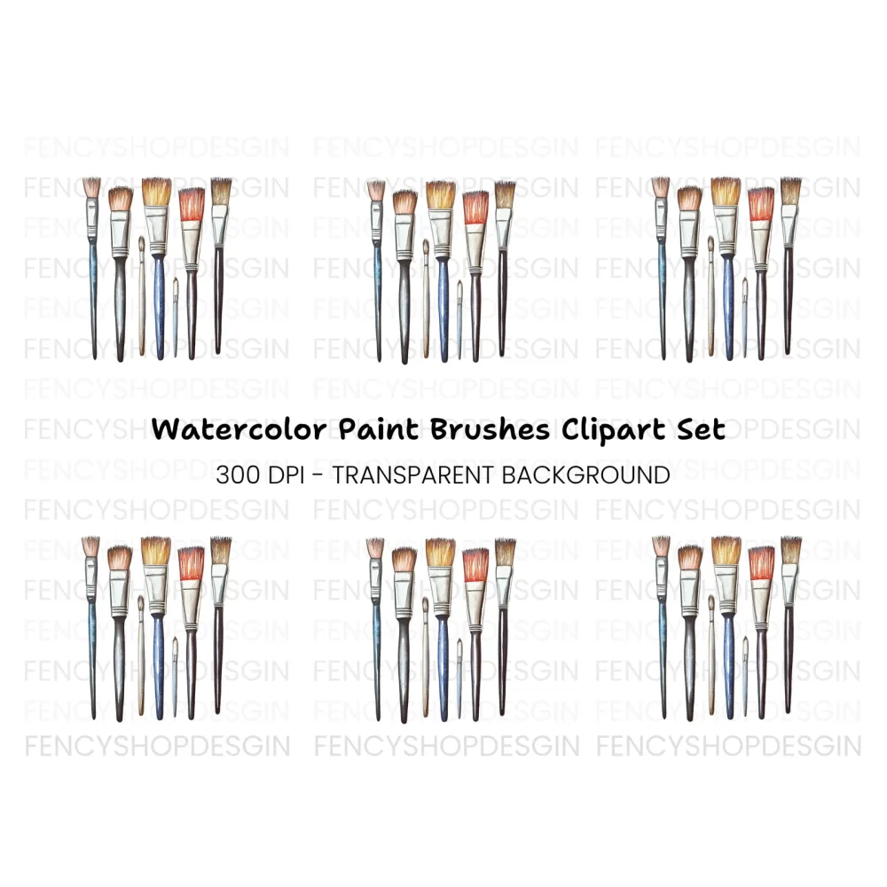 Paint Brushes Clipart Bundle