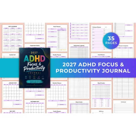 Adhd Focus Productivity Journal