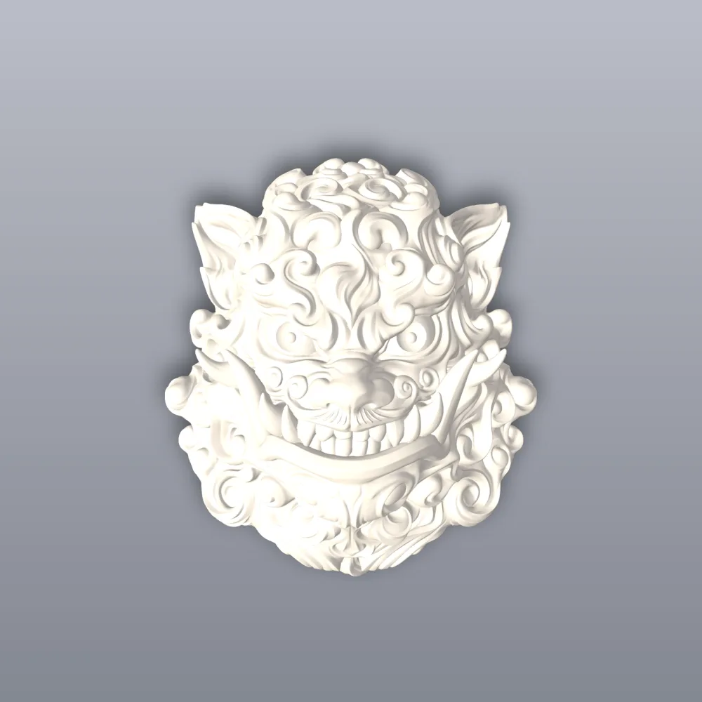 Foo Lion Wall Decor 3D Print STL File
