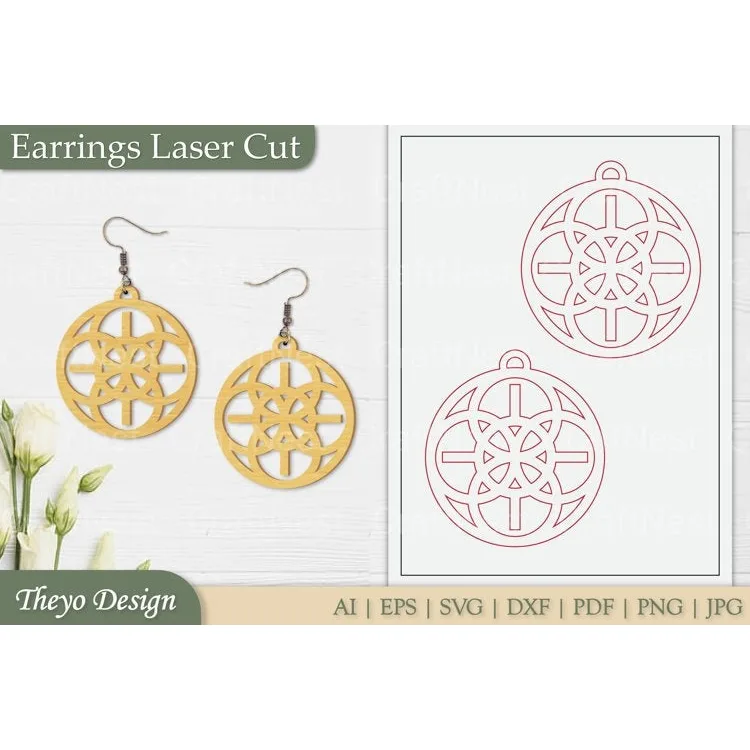 Laser Cut Earrings SVG Bundle