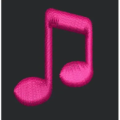 Music Embroidery Design