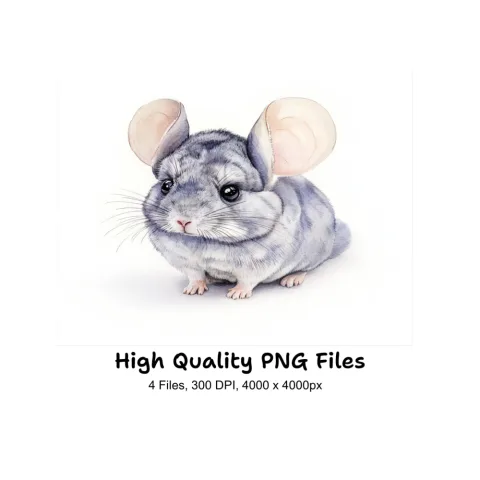 Chinchilla Clipart Bundle