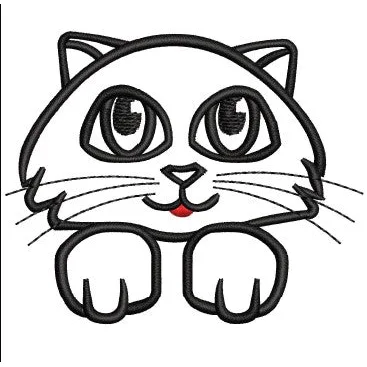 Cat Embroidery Design